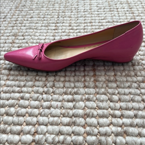 BCBGMaxAzria Pink Leather Flats - Picture 6 of 8